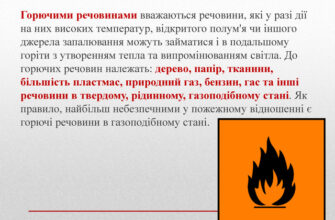 Горючі речовини: перелік та властивості займистих матеріалів