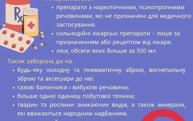 Заборонені предмети для перевезення: що не можна вивозити за кордон?