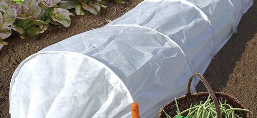 Яким боком правильно класти спанбонд на грядку для найкращого результату