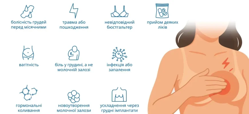 Біль в молочній залозі при натисканні: причини та лікування