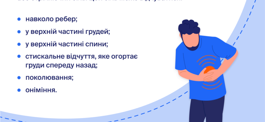 Біль зліва під ребрами спереду: можливі причини та лікування