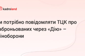 Чи обов’язково повідомляти ТЦК про бронювання через Дію: розбір питання