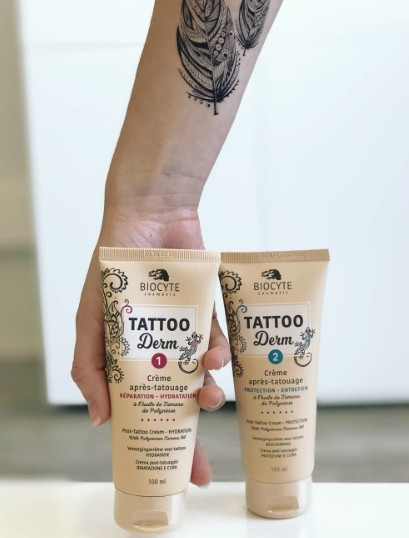 Загоюючий крем для догляду за шкірою після тату Biocyte Tattoo ...