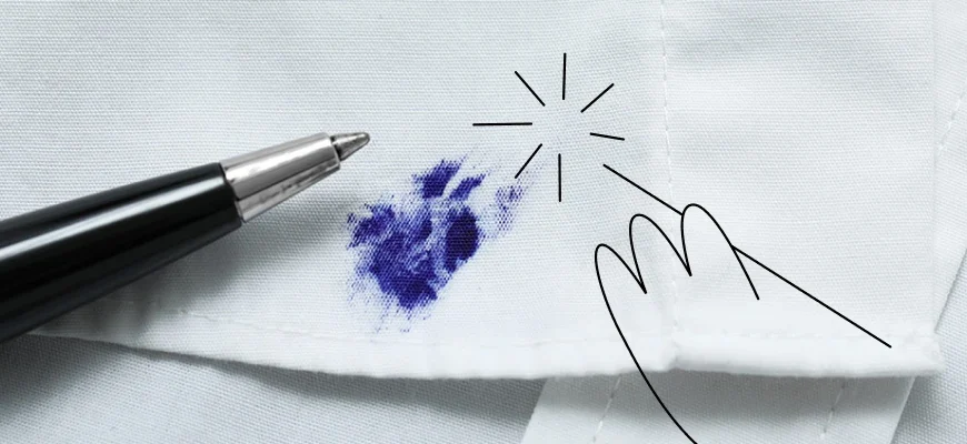 Ефективні способи видалення плям від ручки з кольорового одягу