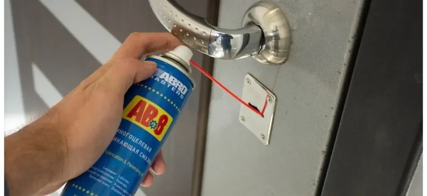 Ефективні засоби для змащування дверних замків: що обрати?