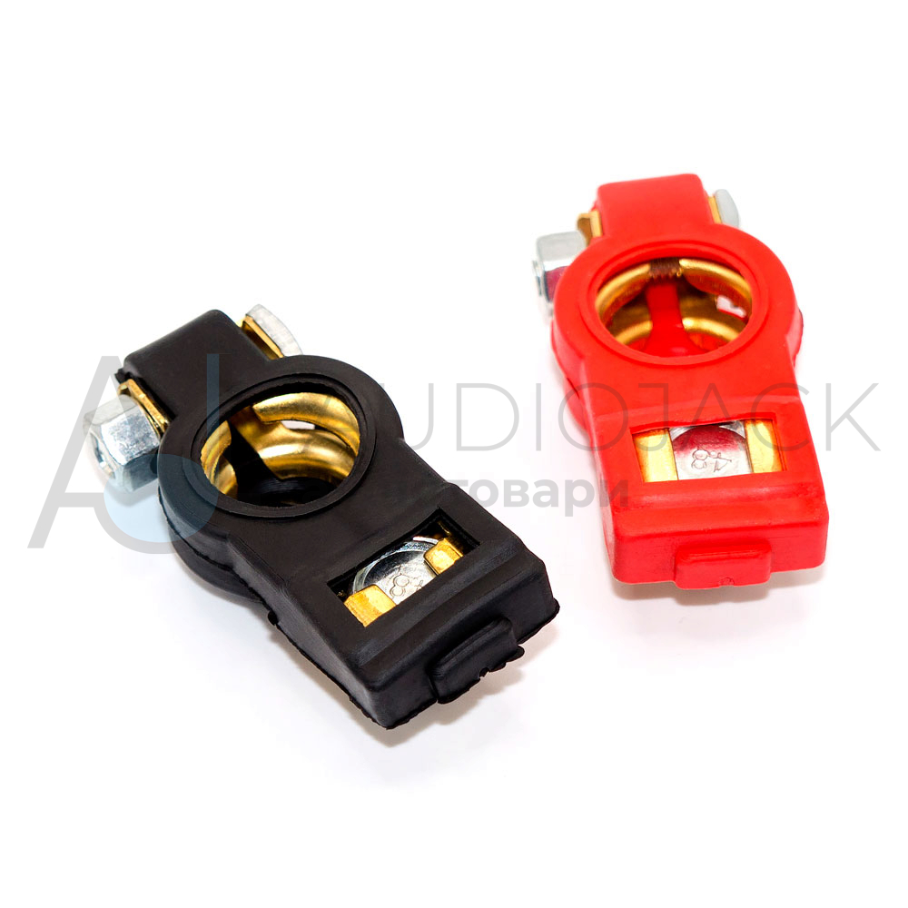 Клема живлення на акумулятор авто, комплект 2шт (плюсова та ...