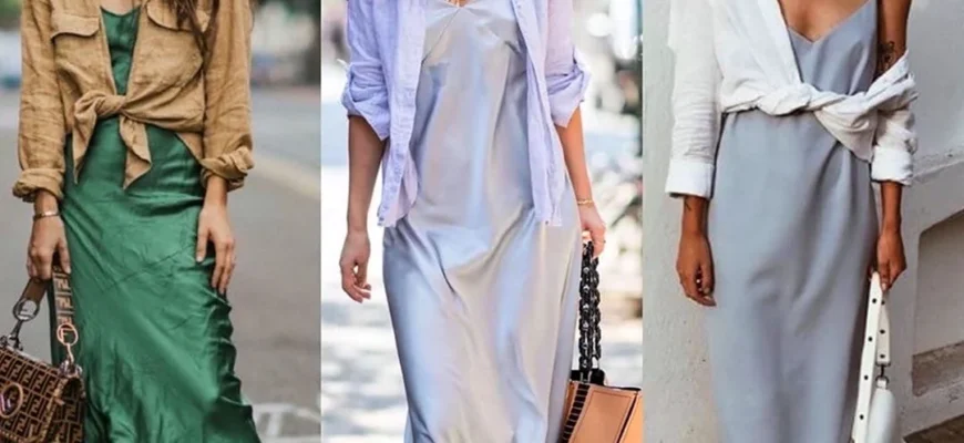 Ідеї для образів: з чим найкраще поєднувати шовкову сукню?