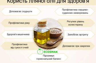 Лляна олія: вітаміни, кислоти та інші переваги для вашого здоров’я