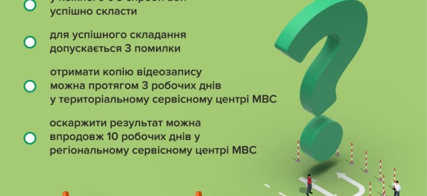 Що взяти на практичний іспит з водіння: обов’язкові документи та речі