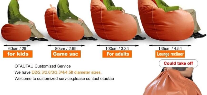 Скільки наповнювача потрібно для крісла-мішка: поради та розрахунки