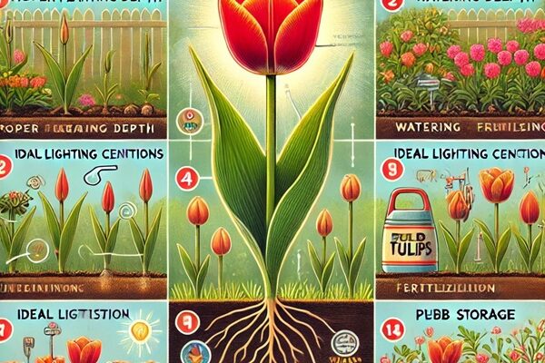 Скільки води потрібно тюльпанам: оптимальний режим поливу квітів