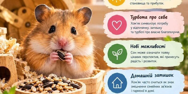 Тлумачення снів: до чого сняться хом’яки та їхні символічні значення