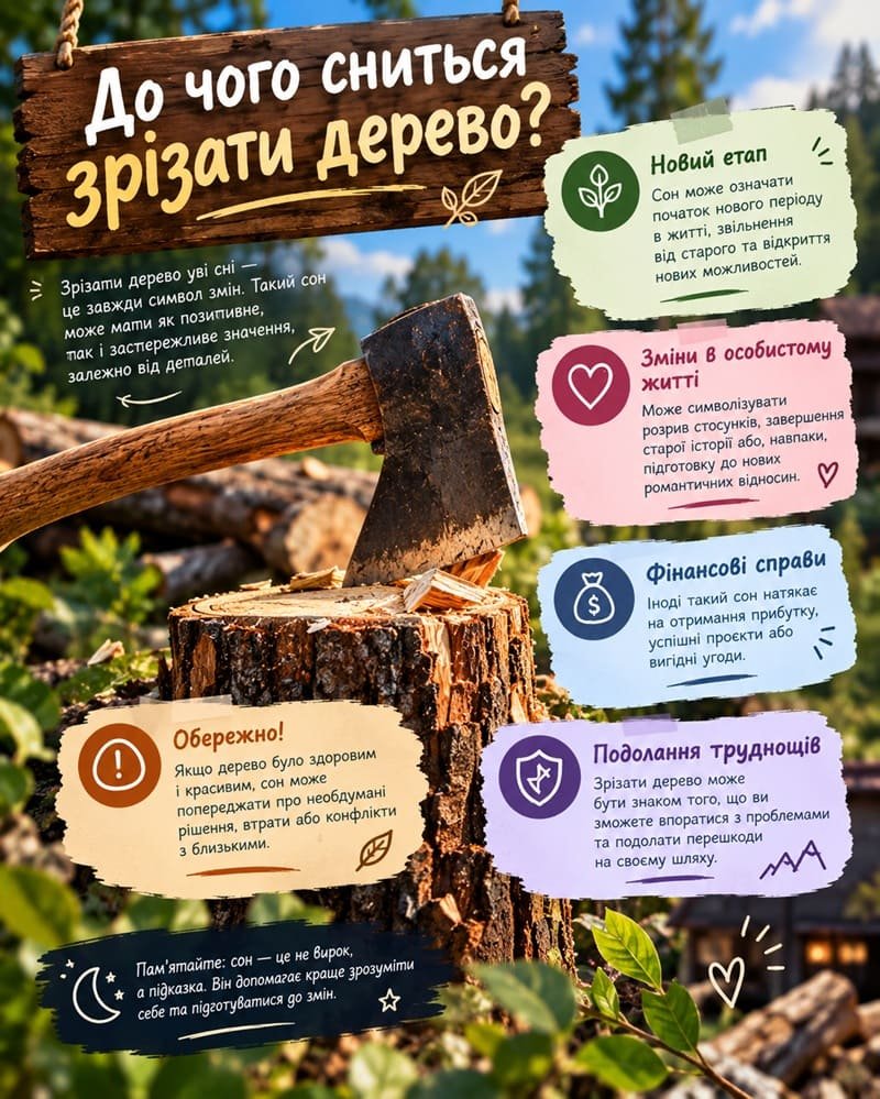 До чого сниться зрізати дерево: тлумачення сновидіння та його значення До чого сниться зрізати дерево: тлумачення сновидіння та його значення