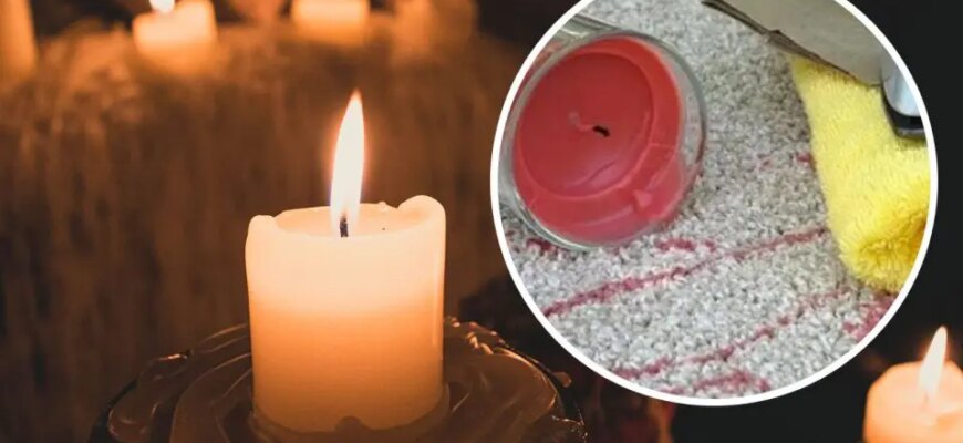 Як ефективно видалити плями від свічки: поради та засоби для успіху