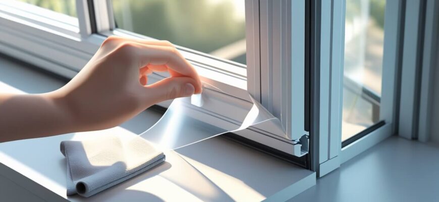 Як легко і безпечно зняти стару плівку з пластикових вікон