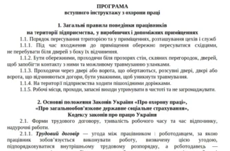 Хто має право проводити первинний інструктаж: посадова особа в Україні