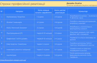 Освітні можливості після коледжу: вибір напрямків для кар’єри