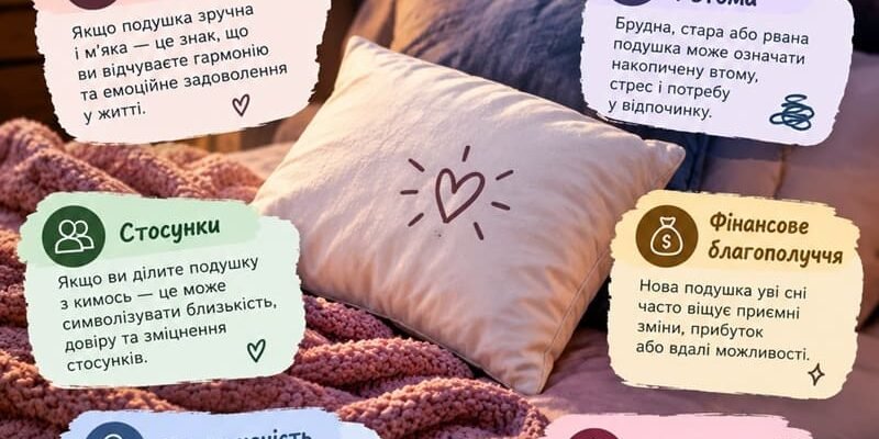 Сонник: До чого сниться подушка – значення і тлумачення сновидіння