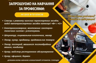 Спеціальності у Ковельському технікумі: вибір для випускників 9 класу
