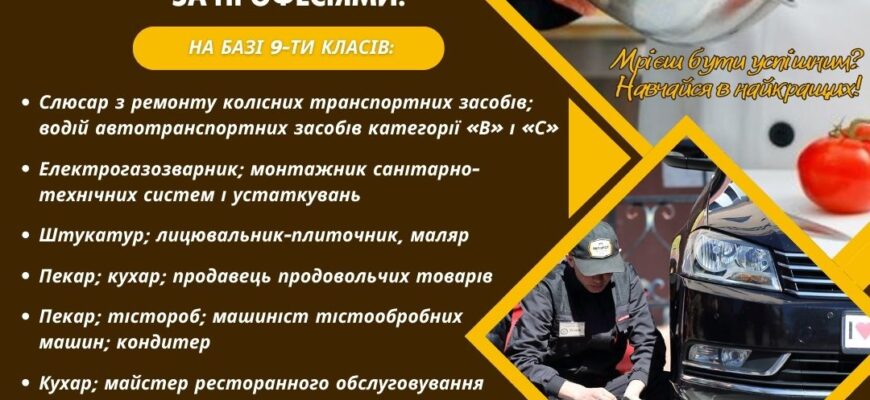 Спеціальності у Ковельському технікумі: вибір для випускників 9 класу