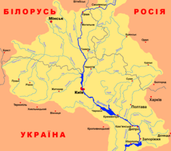 Детальна карта України з річкою Случ: маршрут, міста та пам’ятки