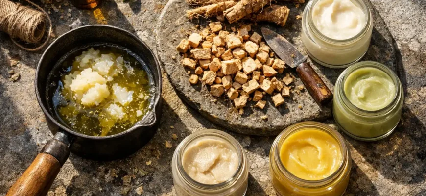 Як зробити домашню мазь з кореня живокосту: покрокова інструкція