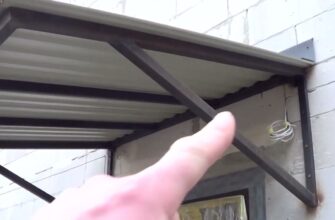 Як самостійно зробити козирок над вхідними дверима: покрокова інструкція
