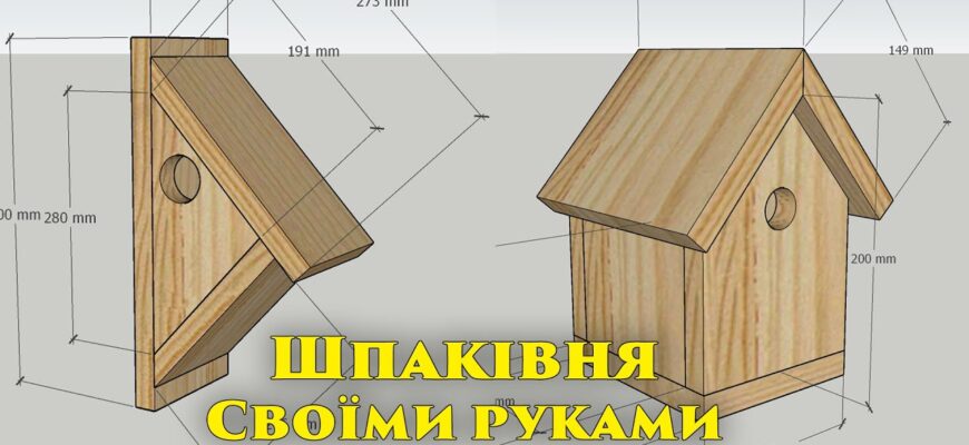 Як самостійно зробити шпаківню: покрокова інструкція та поради