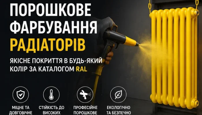 Порошкове фарбування радіаторів